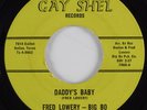 R&B Soul Funk 45 FRED LOWERY-BIG BO & THE ARROWS Daddy's Baby GAY SHEL HEAR