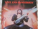 THIN LIZZY LIVE AND DANGEROUS VINYL LP SIGNED BY PHIL LYNOTT & BRIAN DOWNEY