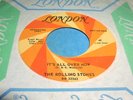 ROLLING STONES It's All Over Now 45 Orig London Orange Swirl PROMO