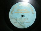 DISCO ZONOFONO-BLUE ZONOPHONE 78 RPM-ENRICO CARUSO-SICILIANA-RARE COPY
