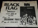 RARE 1982 BLACK FLAG FLYER SACCHARINE TRUST @ WHISKY A-GO-GO PUNK HARDCORE KBD