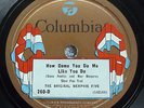 Original Memphis Five - Mobile Blues / How Come You Do Me Like.. Columbia 260-D