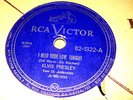 ELVIS PRESLEY i need your love tonight ORIG 78 RPM BRAZIL EDITION RCA BLUE LABEL