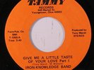 IRON-KNOWLEDGE BAND: Give Me A Little Taste Of Your Love (rare funk vinyl 45)