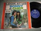 SONNY & CHER look at us ATLANTIC LP BLUE/SILVER STEREOPHONIC SAL 5036