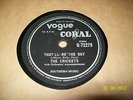 THE CRICKETS(BUDDY HOLLY)78rpm
