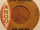 Don and Bob R&B 45 on Argo   Good Morning Little Schoolgirl