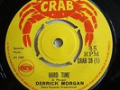 DERRICK MORGAN HARD TIME  / DEATH RIDES 69 7in  NM listen