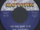 SUPREMES: Your Heart Belongs To Me / Seventeen (rare soul vinyl 45)