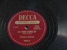 DOOLEY WILSON Casablanca AS TIME GOES BY Decca 78 RPM Record RARE