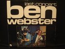 BEN WEBSTER on EMI Last concert RARE DUTCH ONLY JAZZ LP