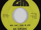 Northern Soul Funk 45 DEE EDWARDS Why Can't There Be Love AM HEAR