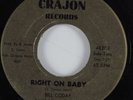 Northern Soul 45 BILL CODAY Right On Baby CRAJON HEAR