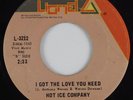 Funk Breaks 45 HOT ICE COMPANY I Got the Love You Need LIONEL HEAR