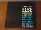 CANNONBALL ADDERLEY somethin' else Miles DAVIS Blue NOTE 1595 47 W 63rd DG MONO