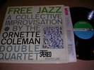 ORNETTE COLEMAN DOUBLE QUARTET - FREE JAZZ A COLLECTIVE IMPROV 1961 ST US G/F LP
