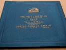THIBAUD CORTOT CASALS - MENDELSSOHN TRIO 4x78 HMV NM