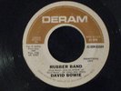 David Bowie Rubber Band RARE PROMO 45 Orig. Deram DEM-85009 +orig. sleeve