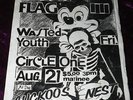 RARE 1981 BLACK FLAG FLYER WASTED YOUTH CIRCLE ONE @ CUCKOO'S NEST PUNK KBD
