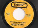 NORTHERN SOUL  DAVID COLEMAN ON BARRY RECORDS # 1013