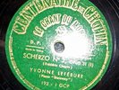 YVONNE LEFEBURE / BACH scherzo no 2  / LE CHANT DU MONDE    78 RPM