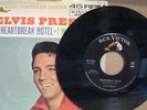 RARE Elvis Presley 45rpm HEARTBREAK HOTEL / I WAS THE ONE 1964 ps 447-0605 RCA