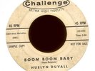HUELYN DUVALL Boom Boom Baby on Challenge Promo Rockabilly 45 Hear