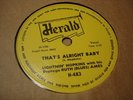 LIGHTNIN' HOPKINS That's Alright Baby HERALD 483  E+