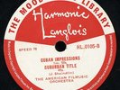 78 rpm MOOD MUSIC LIBRARY 0105 J. Shaindlin RADIO CITY / HERITAGE TITLE