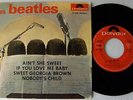 BEATLES Ain't she sweet RARE FRENCH only 60's EP w/ Unique PS POLYDOR 21 965