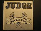 Judge: New York Crew ep, Schism Records, Original Pressing, Straight Edge, NYHC