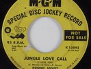 Exotica Rocker 45 RONNIE SAVOY Jungle Love Call MGM HEAR