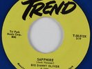 R&B Rocker 45 BIG DANNY OLIVER Sapphire TREND NM/VG++ blue wax HEAR
