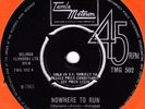 MARTHA & VANDELLAS - NOWHERE TO RUN/ MOTORING ,  UK Tamla Motown  '65