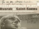 Rostropovich Signed Monitor Album Dvorak Autograph Cello Saint-Saens Rare LP