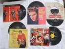 5 Elvis Presley 45 Record & Sleeve w/ Jailhouse Blue Suede Christmas Shake +