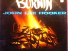 Burnin John Lee Hooker Vee Jay LP VG rainbow label