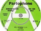 KEITH WEST On A Saturday (Parlophone 5713) UK Demo 45 1968 Tomorrow Wirtz M-