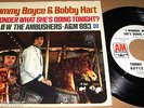 TOMMY BOYCE BOBBY HART I WONDER WHAT SHE WLP PROMO 45 DJ COPY PICTURE SLEEVE EX