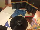 PINK FLOYD Dark Side of the Moon LP orig UK A3 B3 + 2 posters + 2 stickers NMINT