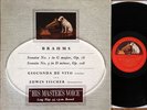 Gioconda De Vito:Brahms Vln Sonatas #1 & 3:HMV ALP 1282:Rare Orig Red/Gold Label