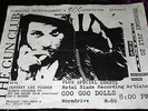 RARE 1989 GUN CLUB FLYER GOO GOO DOLLS JEFFERY PIERCE @ SPIRIT CLUB SD PUNK KBD