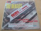 Beatles PLEASE PLEASE ME UK LP 4th W/ RARE NEMS BAG & JUST 'J' TAX CODE EX+/NM-