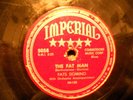 78 RPM-FATS DOMINO-IMPERIAL 5058-THE FAT MAN-DETROIT CITY BLUES-1950