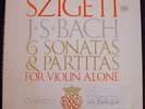 JOSEPH SZIGETI-BACH 6 SONATAS & PARTITAS-VANGUARD 3LP, EARLY MAROON LABEL