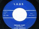1959 LONNIE ANDERKIN  Teenage Baby  RARE ROCKABILLY 45 ON LADS
