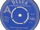 TWINKLE Take Me To The Dance / The End Of The World (Decca 12305) UK DEMO 45 M-