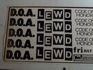 vtg org D.O.A. LEWD CODE OF HONOR Punk Flyer rock poster kbd  early '80s