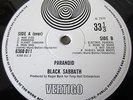 BLACK SABBATH: Paranoid *UK VERTIGO 1st PRESS; LARGE SWIRL *UNLAMINATED SLV *EX