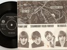 THE BEATLES STRAWBERRY FIELDS FOREVER DANISH 45+PS 1967 VERY RARE MAP SLEEVE